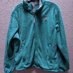 The North Face Osito Fuzzy Emerald Green Jacket